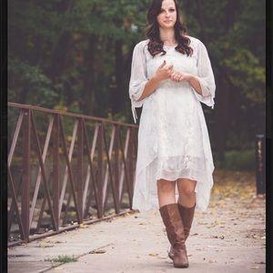 Lauren Conrad white dress with lace